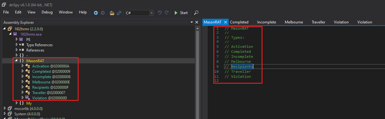 Fig 14: Class Reference in dnSpy
