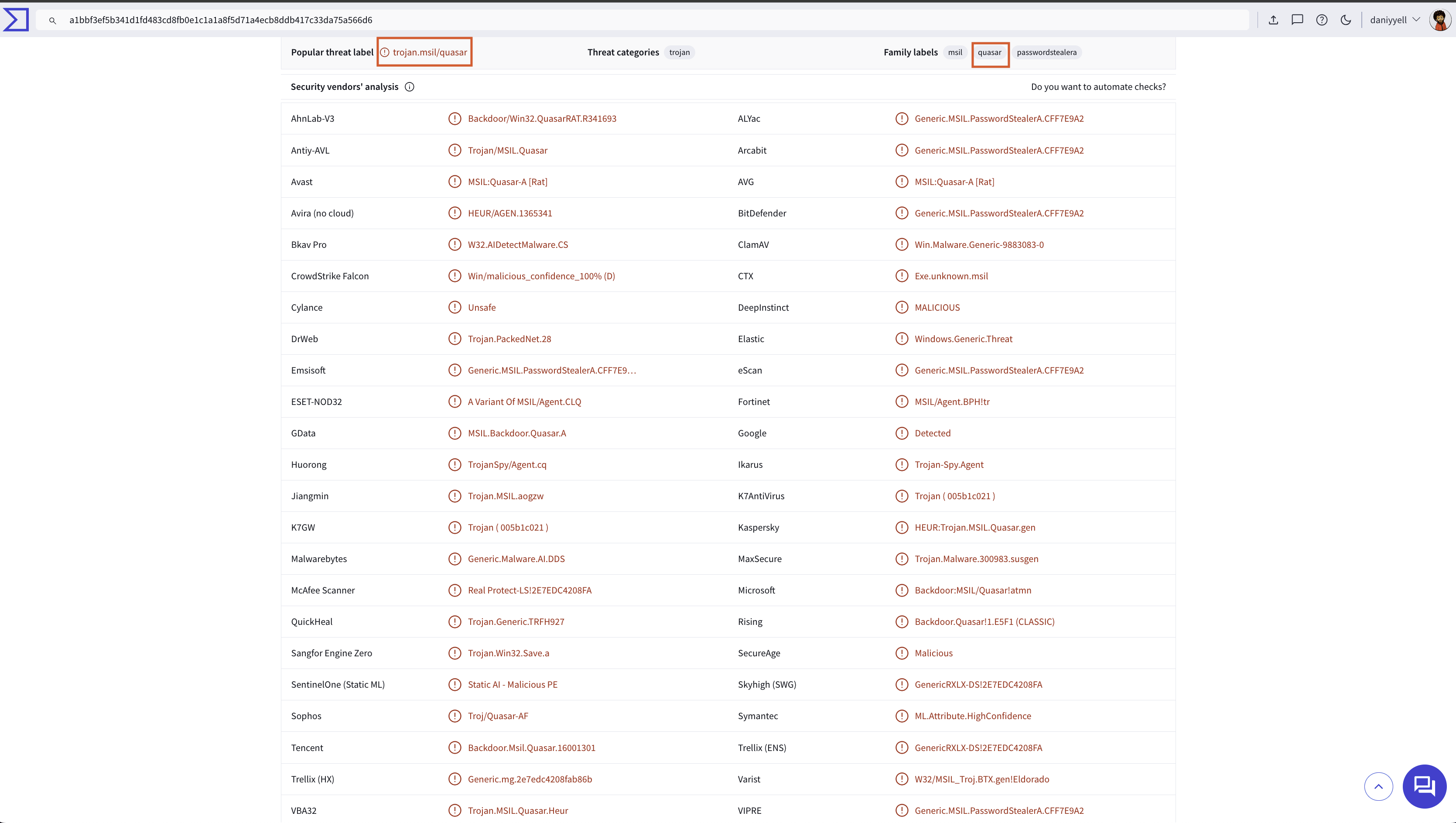 Fig 11: AsyncRAT