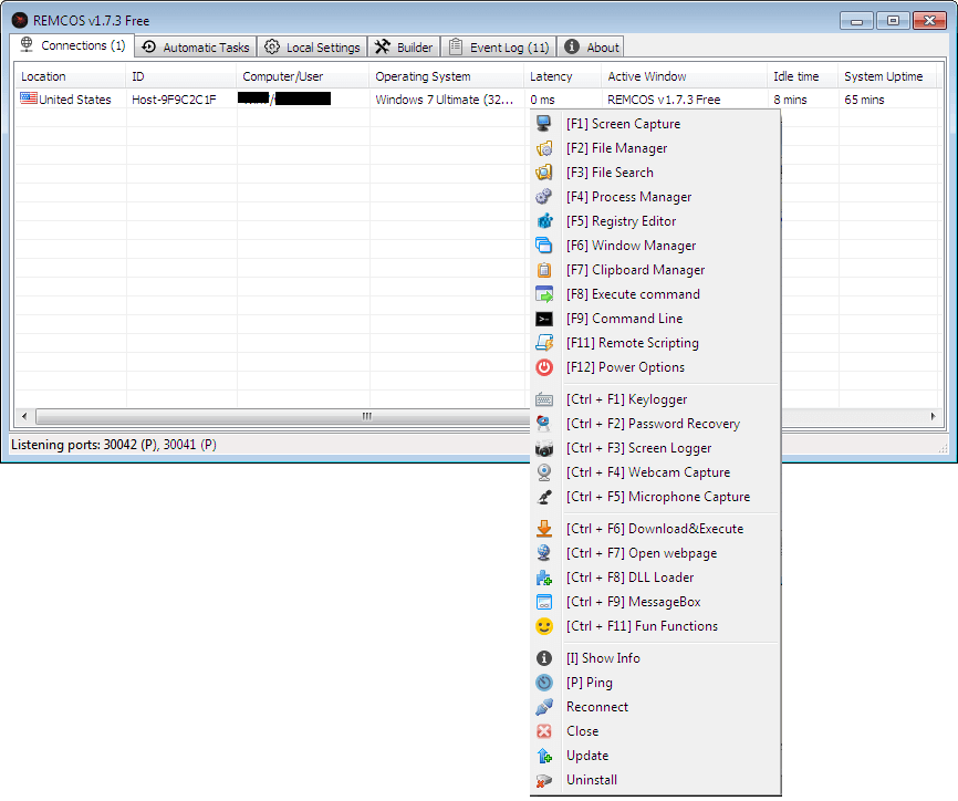 Remcos Capability Analysis